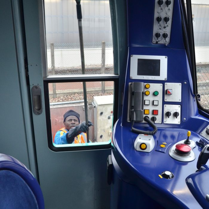 agent nettoyage train